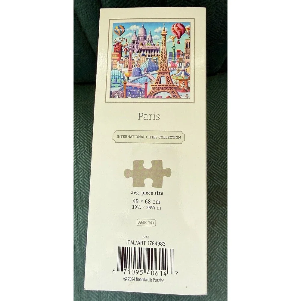 Boardwalk Puzzles Paris 1000 Piece Jigsaw Puzzle Preowned